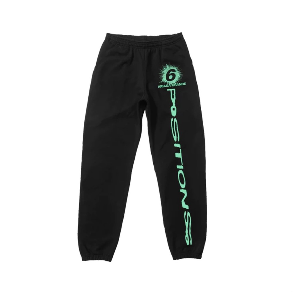 Ariana Grande Positions Black Sweatpants Medium